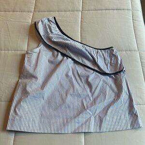 J Crew One Shoulder Top Sz 8 EUC